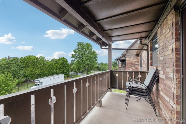 view of balcony