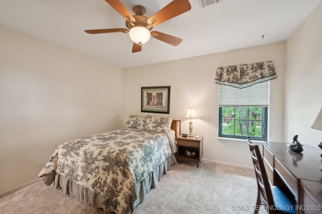 6522 S Memorial Dr Unit 19-H, Tulsa, OK 74133 - carpeted bedroom featuring baseboards and ceiling fan