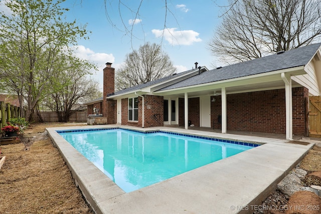 1901 W Indianola St, Broken Arrow, OK 74012 - view of swimming pool with a fenced backyard and a patio