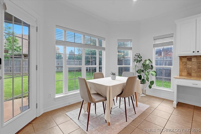 view of sunroom