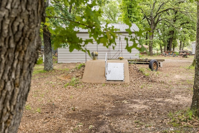 5700 S Wiley Rd, Milburn, OK 73450 - entry to storm shelter