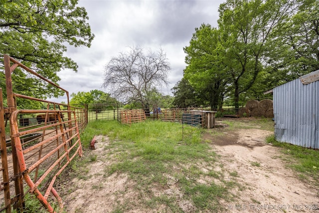 5700 S Wiley Rd, Milburn, OK 73450 - view of yard featuring an exterior structure