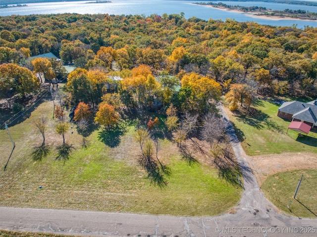 1694 Boat Ramp Rd, Kingston, OK 73439 - aerial overview of property's location with a large body of water