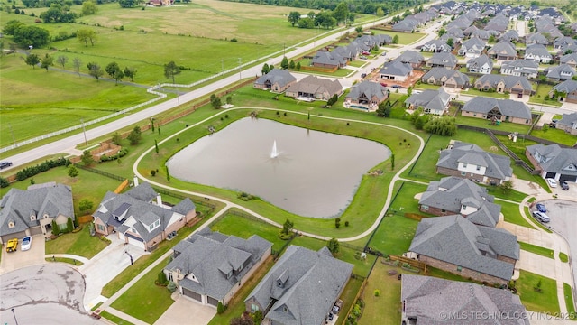 aerial view of residential area