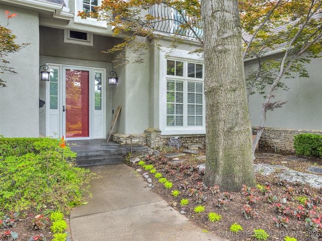 3661 S Lewis Ave, Tulsa, OK 74105 - entrance to property featuring stucco siding