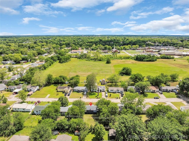 aerial perspective of suburban area