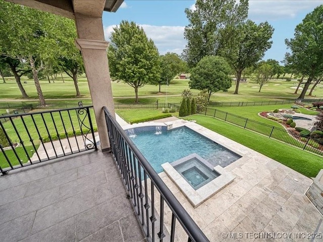 4301 S Mimosa Ave, Broken Arrow, OK 74011 - view of pool featuring a pool with connected hot tub