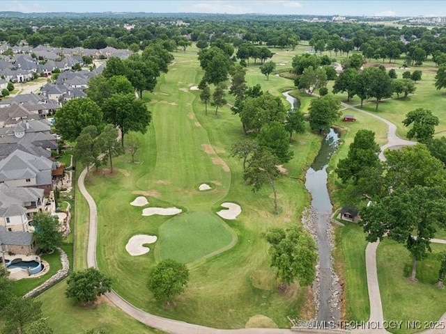 4301 S Mimosa Ave, Broken Arrow, OK 74011 - aerial view of property and surrounding area featuring a golf club, nearby suburban area, and a large body of water