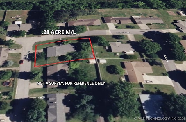 map / location featuring property parcel outlined
