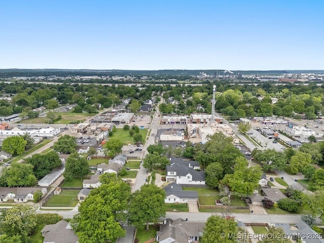aerial perspective of suburban area
