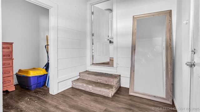 bathroom featuring wood finished floors