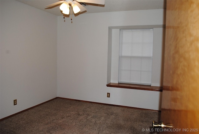 9908 S 95th E Ave, Broken Arrow, OK 74133 - carpeted empty room featuring ceiling fan and baseboards
