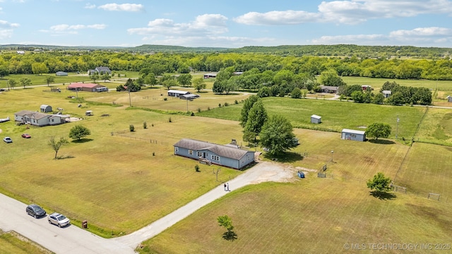 11462 Red Fox Ln, Sperry, OK 74073 - aerial view of sparsely populated area