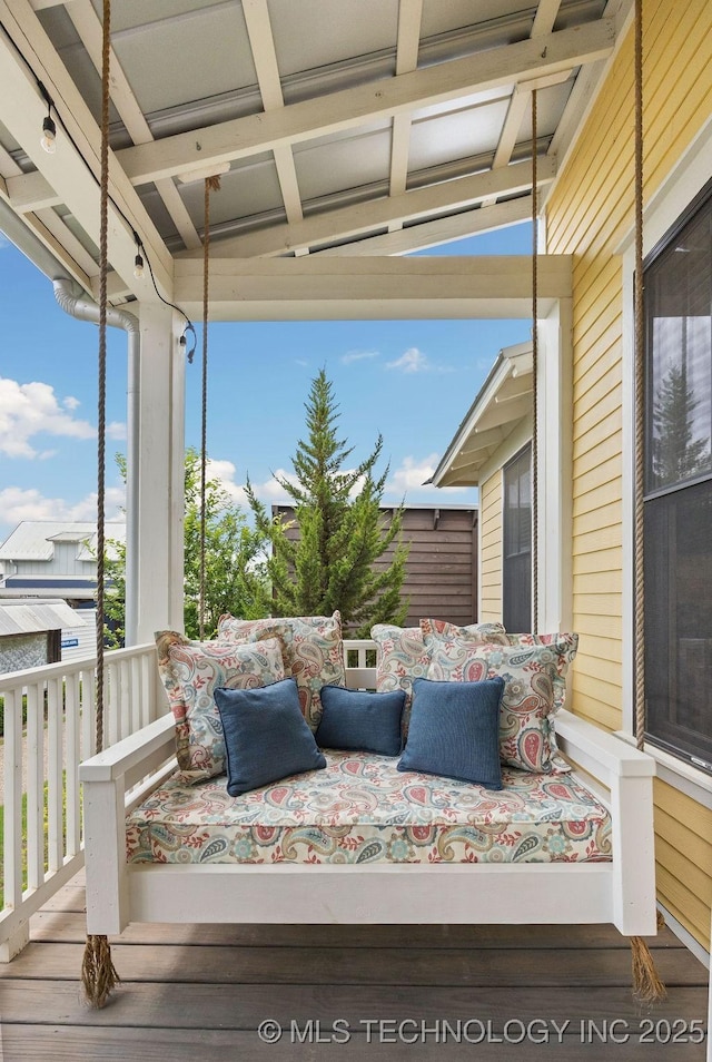 43 Center Ln S, Carlton Landing, OK 74432 - view of wooden terrace