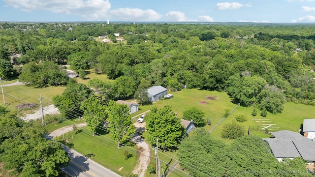 aerial view of a forest