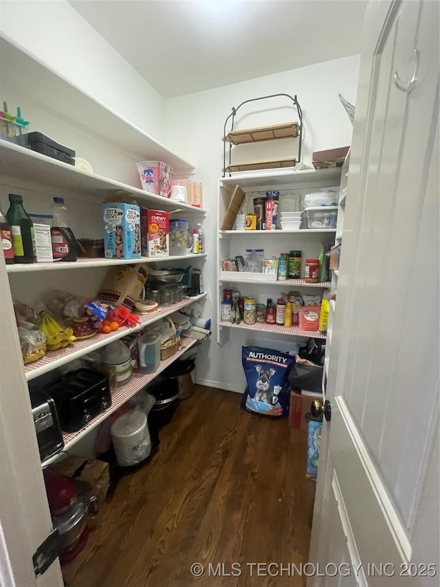 view of pantry