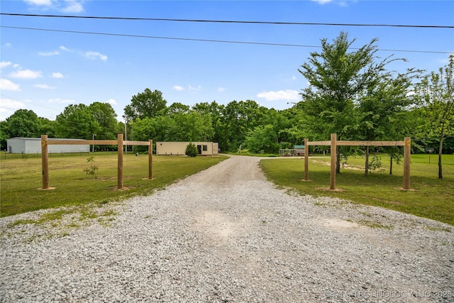 view of road