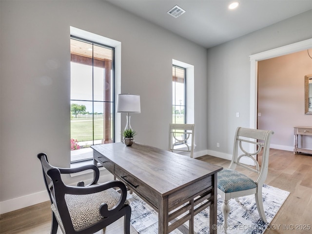 3241 E 171st St S, Bixby, OK 74008 - office featuring baseboards, light wood-style floors, and recessed lighting