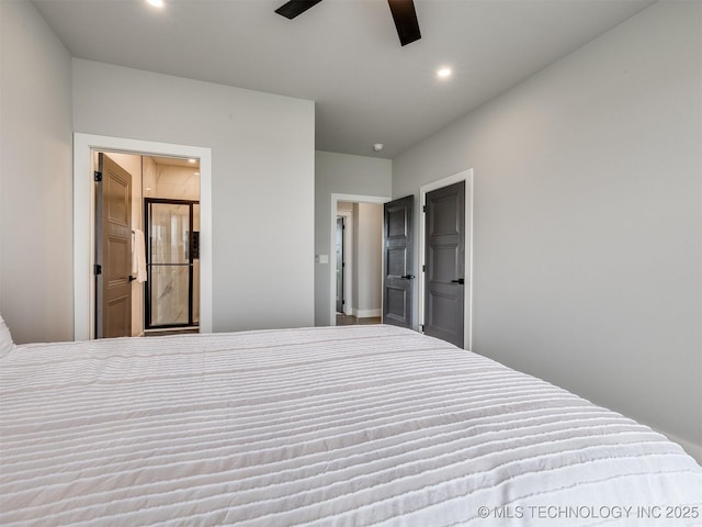 3241 E 171st St S, Bixby, OK 74008 - bedroom featuring recessed lighting and a ceiling fan