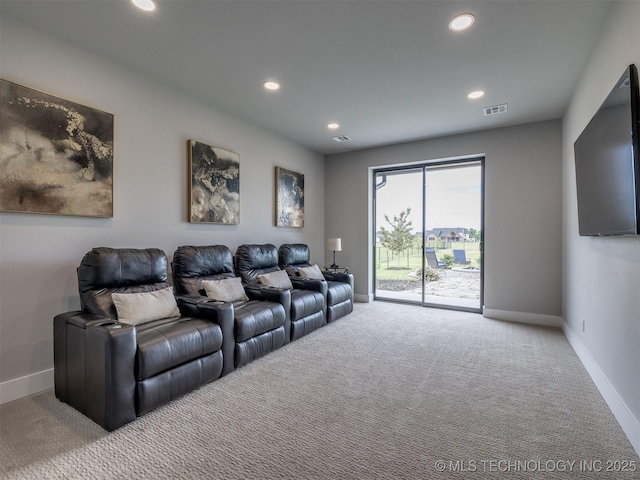 3241 E 171st St S, Bixby, OK 74008 - carpeted cinema room featuring recessed lighting and baseboards