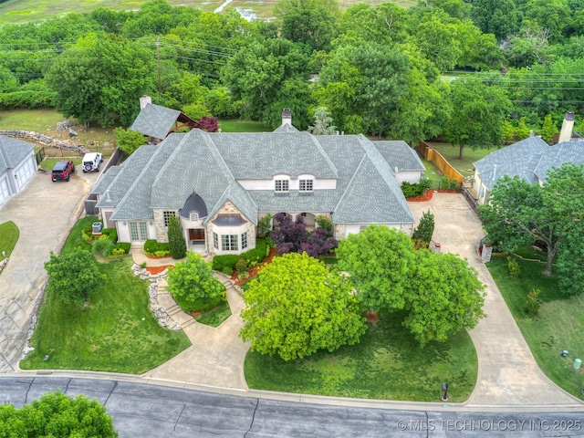 aerial view of property and surrounding area