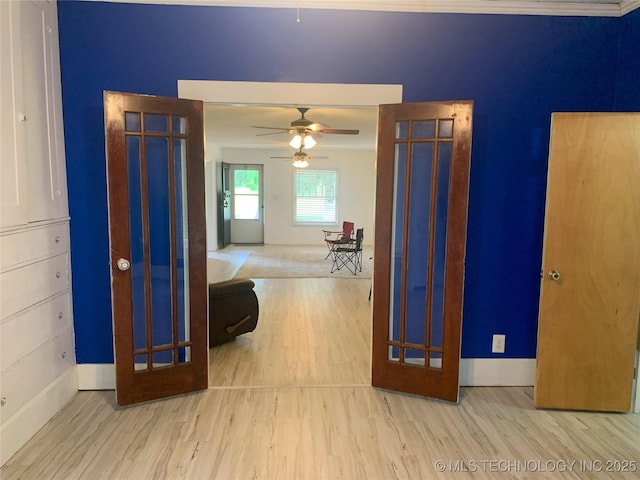 303 W Conklin, Sparks, OK 74869 - corridor with wood finished floors and baseboards