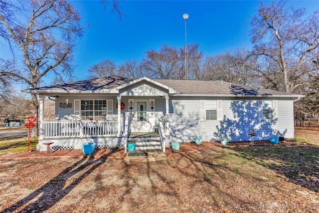 10862 Hide-A-Way, Thackerville, OK 73459 - view of front of property featuring covered porch