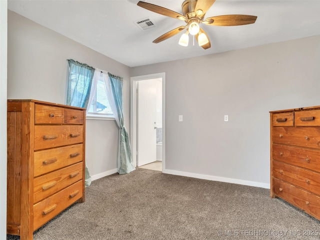410 W B J Tunnell, Miami, OK 74354 - bedroom with light colored carpet, baseboards, and a ceiling fan