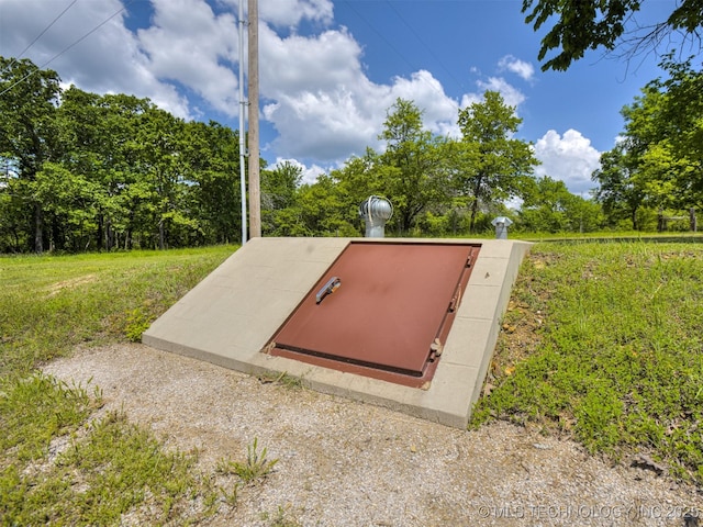 entry to storm shelter