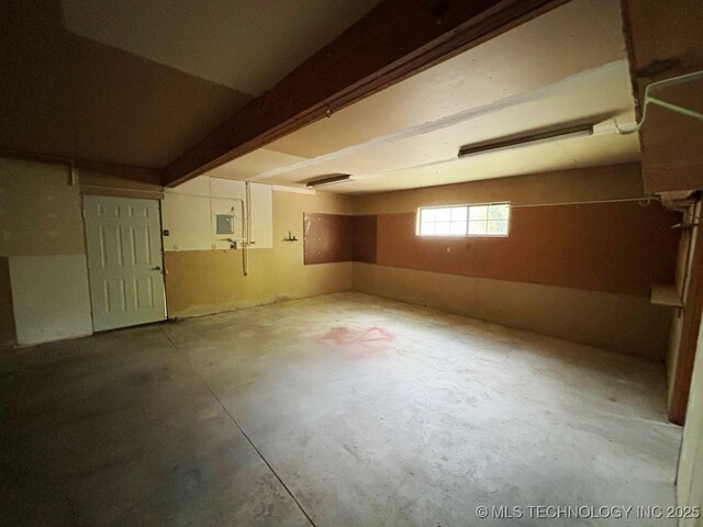 303 NW 3rd St, Stigler, OK 74462 - below grade area featuring electric panel