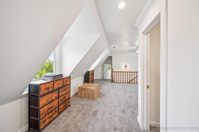 1001 County Road 2265, Skiatook, OK 74070 - bonus room with carpet flooring, lofted ceiling, baseboards, and recessed lighting