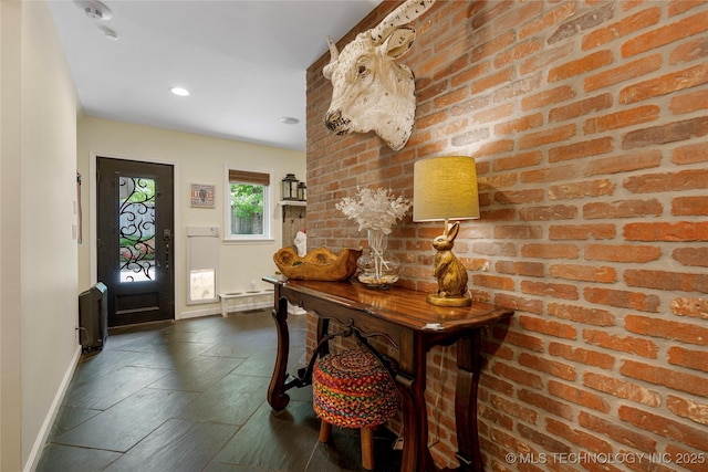 4728 S Atlanta Pl, Tulsa, OK 74105 - entryway with baseboards and recessed lighting