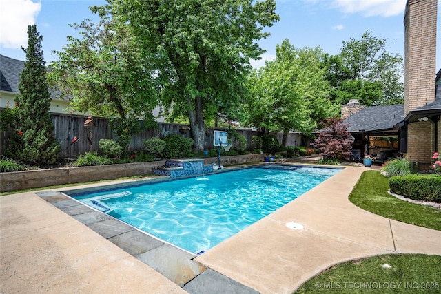 4728 S Atlanta Pl, Tulsa, OK 74105 - view of pool with a fenced backyard and a patio area