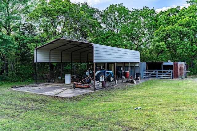 34047 W 191st St S, Bristow, OK 74010 - view of outdoor structure with a carport