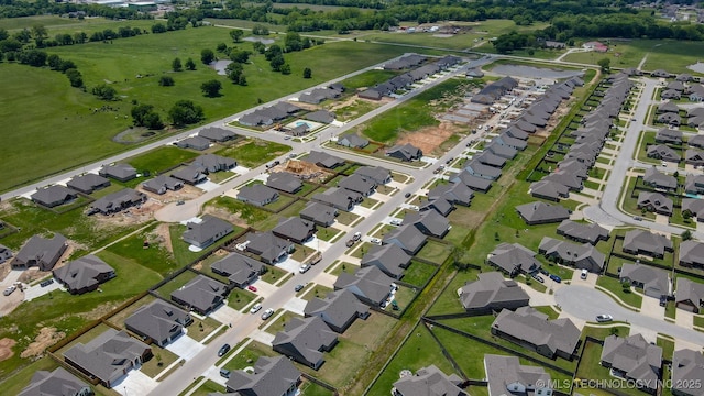aerial overview of property's location with nearby suburban area