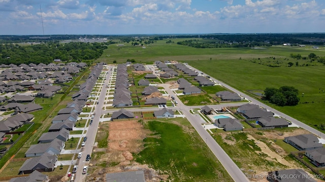 aerial overview of property's location with nearby suburban area