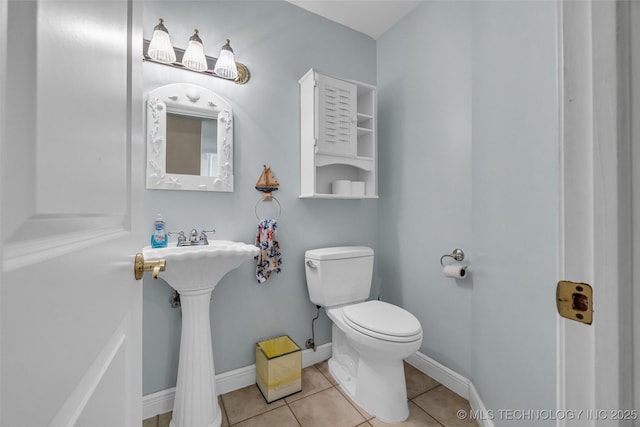 32290 S 630th Rd, Jay, OK 74346 - half bath with toilet, tile patterned flooring, and baseboards