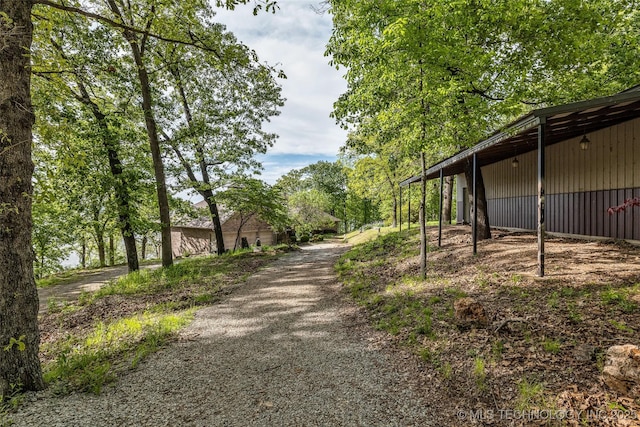 32290 S 630th Rd, Jay, OK 74346 - view of dirt / gravel road with an outbuilding
