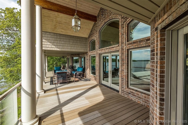 32290 S 630th Rd, Jay, OK 74346 - view of wooden terrace