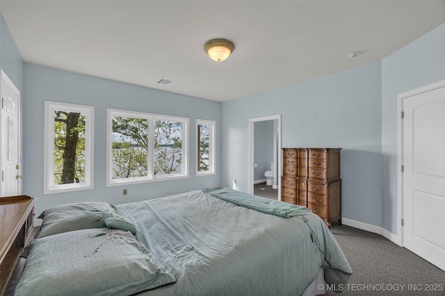 32290 S 630th Rd, Jay, OK 74346 - carpeted bedroom featuring multiple windows, baseboards, and ensuite bath