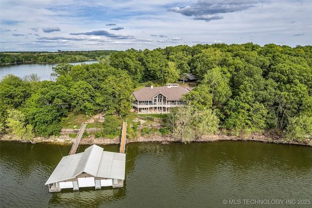 32290 S 630th Rd, Jay, OK 74346 - view of subject property with a nearby body of water and a heavily wooded area