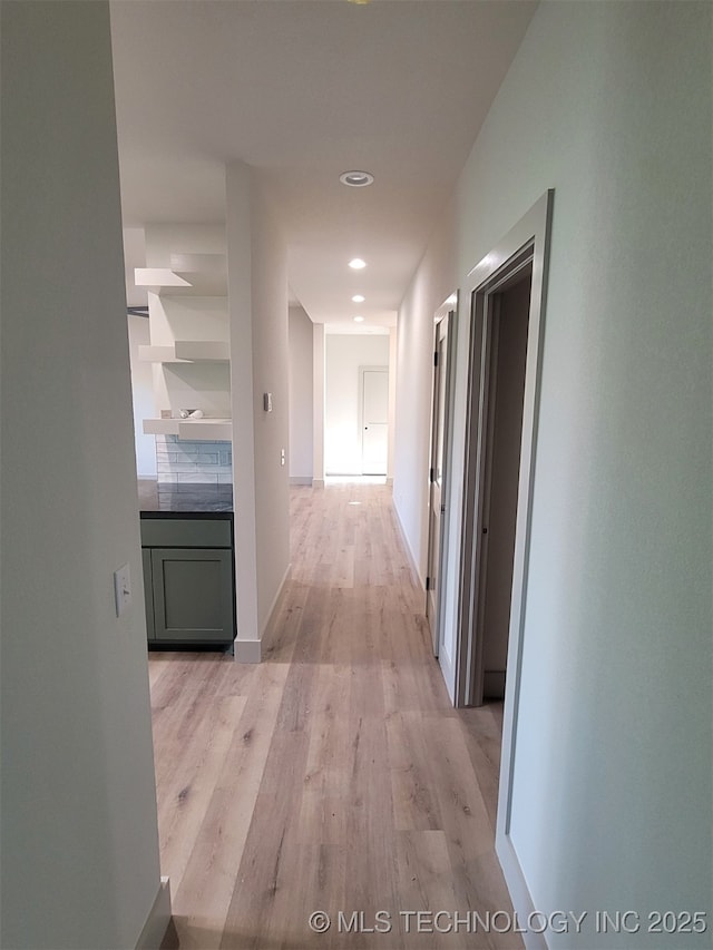 14474 N 50th W Ave, Skiatook, OK 74070 - hallway with light wood finished floors and recessed lighting