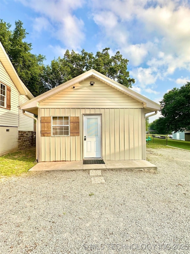 809 N K St, Quinton, OK 74561 - view of outdoor structure