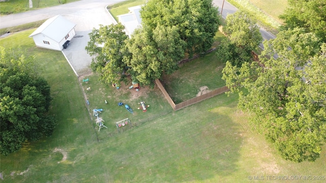 809 N K St, Quinton, OK 74561 - drone / aerial view