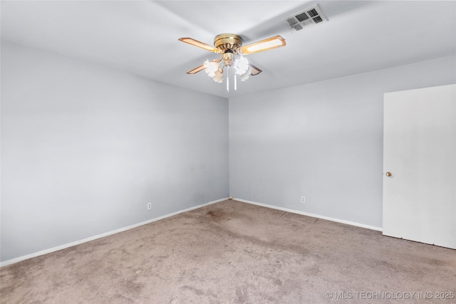 5854 E 46th Pl, Tulsa, OK 74135 - carpeted empty room with ceiling fan and baseboards