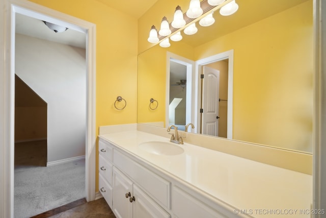 7287 E 111th Pl, Bixby, OK 74008 - bathroom with vanity and baseboards