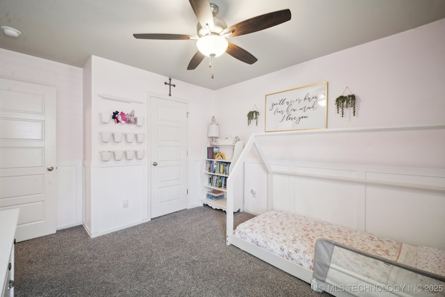 3854 E 144th St S, Bixby, OK 74008 - bedroom featuring carpet flooring and a ceiling fan