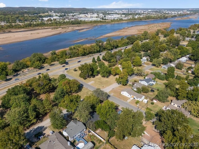 4907 S Boston Ave, Tulsa, OK 74105 - aerial view of property's location with a nearby body of water