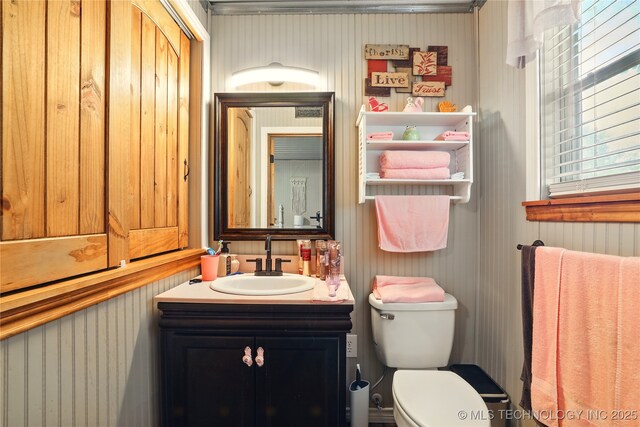 300 Michele, Calera, OK 74730 - half bathroom with toilet and vanity