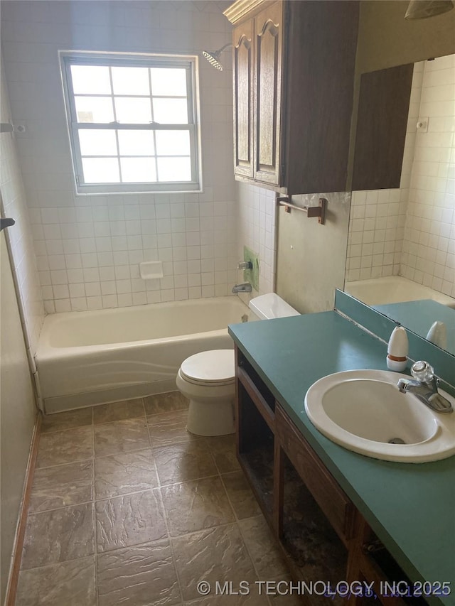 10813 E 34th Pl, Tulsa, OK 74146 - full bath featuring toilet, vanity, and shower / bath combination